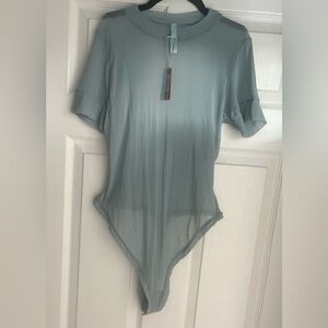 Skims  Women's sheer Light Blue Bodysuit